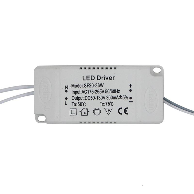 Hagood 36W LED Driver Transformateur d'éclairage non isolant Adaptateur d'alimentation pour pilote de luminaire