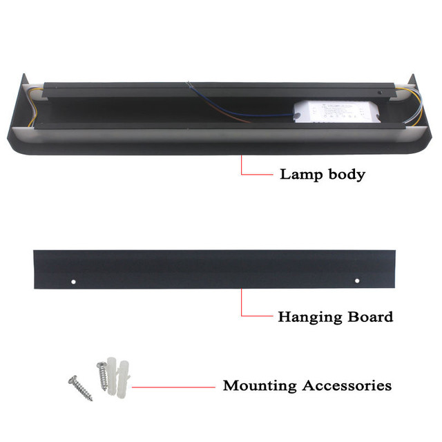 Offre spéciale Ed aluminium applique murale 2.4g Smart App télécommande bande haut et bas applique salon TV maison lampe miroir avant L