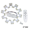 Lustre de plafond intelligent 2.4G LED 5730 Surface de source lumineuse de remplacement de puce SMD avec télécommande pour la cuisine du salon