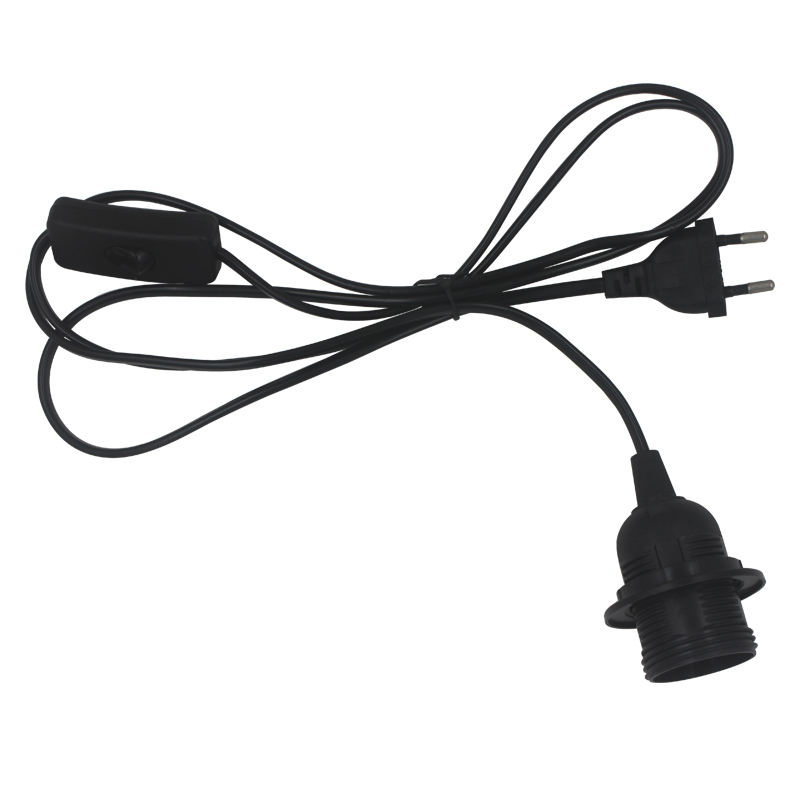 1.8M longueur de ligne E27 douille de lampe à LED 250V 4A 303 convertisseur d'adaptateur de support de lampe marche/arrêt pour support de douille de Suspension de lumière LED