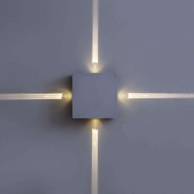 Haute qualité 4W carré Led croix étoile applique murale applique intérieure éclairage astuce lumière avec prix d'usine