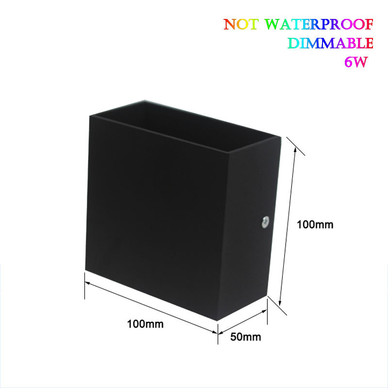 6W COB Applique Moderne En Aluminium Couloir 3000K + Éclairage LED Applique Murale Intérieur Lampe Intérieure Industrielle Projection Lumières