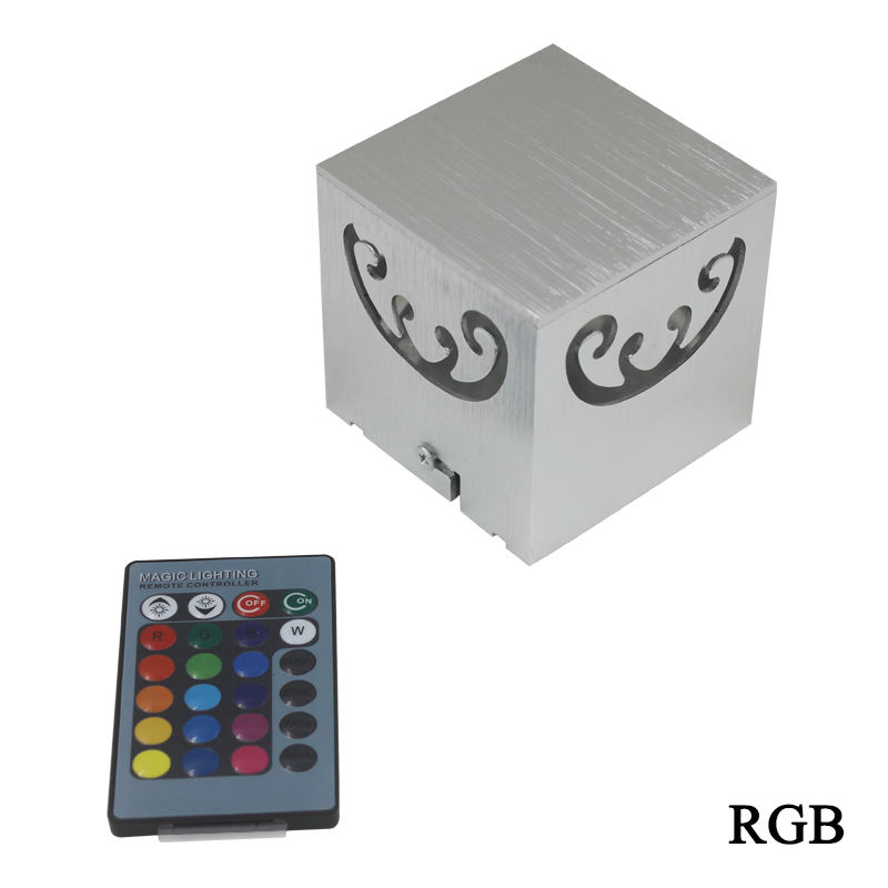 Lampe à led RVB de haute qualité Applique murale papillon à quatre côtés et veilleuse d'intérieur avec prix d'usine.