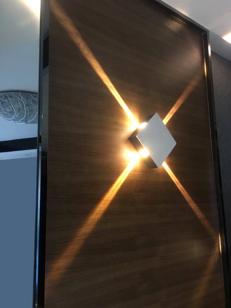 LED Intérieur Applique Murale En Aluminium Hoteol Barber Shop Applique Salon Haute Qualité Croix Étoile avec Bon Prix