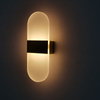 6 W angle rond noir acrylique applique chambre escalier lampe fond applique pour mur LED décoration d'hôtel