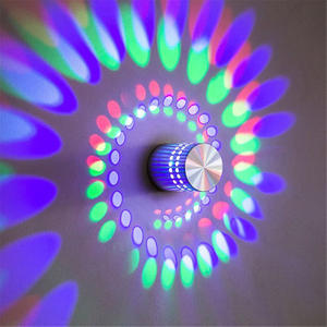 3W 1W mur LED lampe spirale chambre chevet applique murale intérieur LED applique luminaire salon décoration