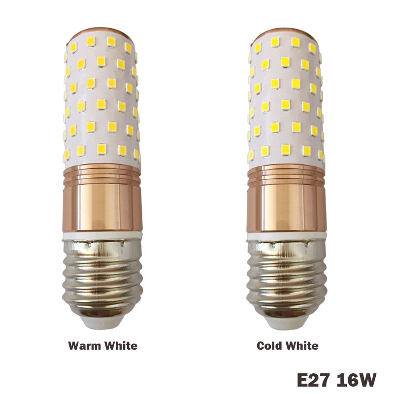 E14 E27 12W 16W Ampoule LED Maïs SMD2835 Ampoule LED 220V 3 Températures de Couleur LED Intégrées Bougie Lumière Projecteur