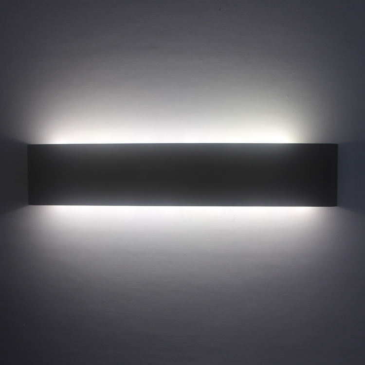 Nouveau moderne LED lampe en aluminium lampe de chevet applique chambre salle de bain miroir lumière longue onde noir et blanc Shell