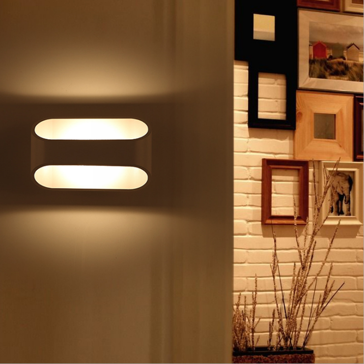 Nouvelle applique murale 5W RGB vers le bas lampe de baguette intérieure LED applique murale de fond pour la décoration de la maison et de l'hôtel