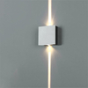 Bonne qualité argent carré led mur lmap loft applique lampe prix usine éclairage intérieur moderne