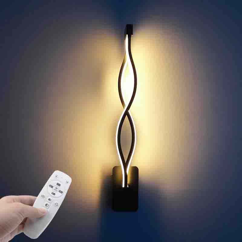 Nouveauté 16W LED appliques murales maison intérieure 21W 2.4G gradation fantaisie applique murale avec télécommande escalier lampe