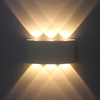 Hagood White 6W Led Wall Sconce Meilleur éclairage extérieur étanche pour applique de jardin
