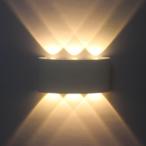 Hagood White 6W Led Wall Sconce Meilleur éclairage extérieur étanche pour applique de jardin