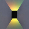 Haute qualité bas prix 5W économie d'énergie décoration intérieure RGB contrôleur intelligent rectangle forme support mural lampe escalier lumière