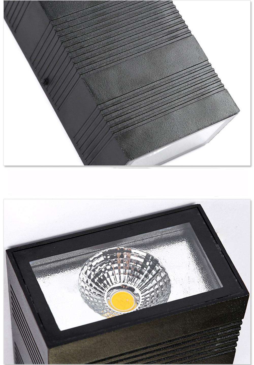 Haut et bas COB moderne LED appliques murales 10W éclairage extérieur intérieur mural étanche applique murale