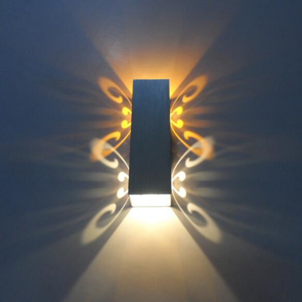 3W 6W Applique Intérieure Éclairage Intérieur Applique LED avec Décoration en Aluminium pour Chambre d'Enfants Miroir Chambre Maison Salon Led Applique Murale
