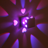3W LED amour coeur 3W RGB télécommande applique pour maison chambre escalier Foyer décoration décorateur beauté chambre