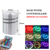 RGB spirale trou mur LED effet applique murale avec télécommande coloré Wandlamp pour fête Bar KTV décoration de la maison
