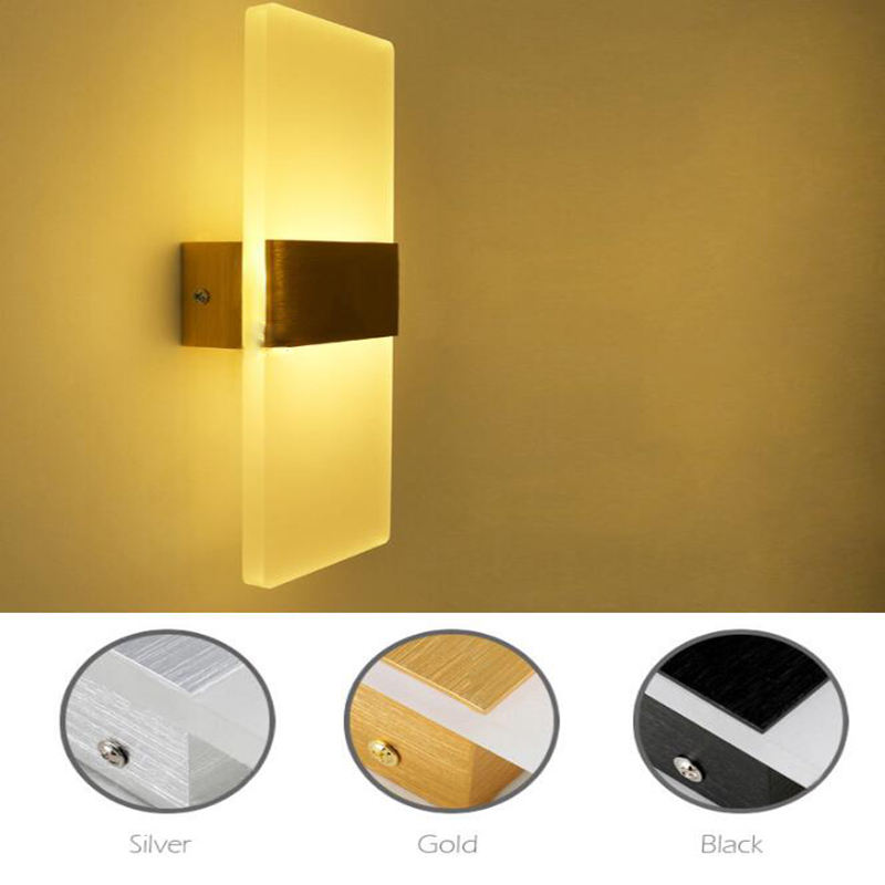 Applique murale acrylique LED minimaliste directe d'usine pour l'éclairage de chambres à coucher d'hôtel avec des prix led lumières esthétiques