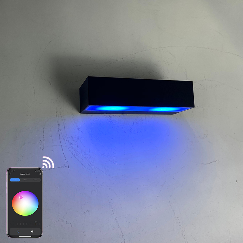 Applique murale intelligente contrôlée par application applique murale led intérieur mur led lumières mur intérieur led lumières app interrupteur d'éclairage contrôlé