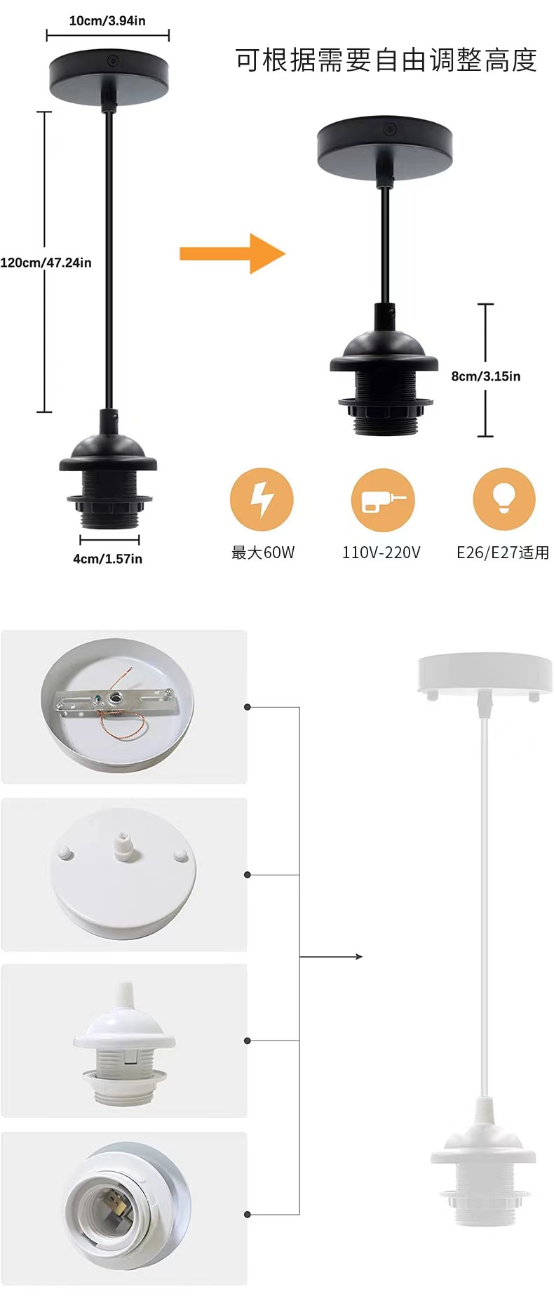 Lustre simple moderne plafonnier lustre moderne lustre moderne lustres noirs plafonnier salon plafonniers modernes