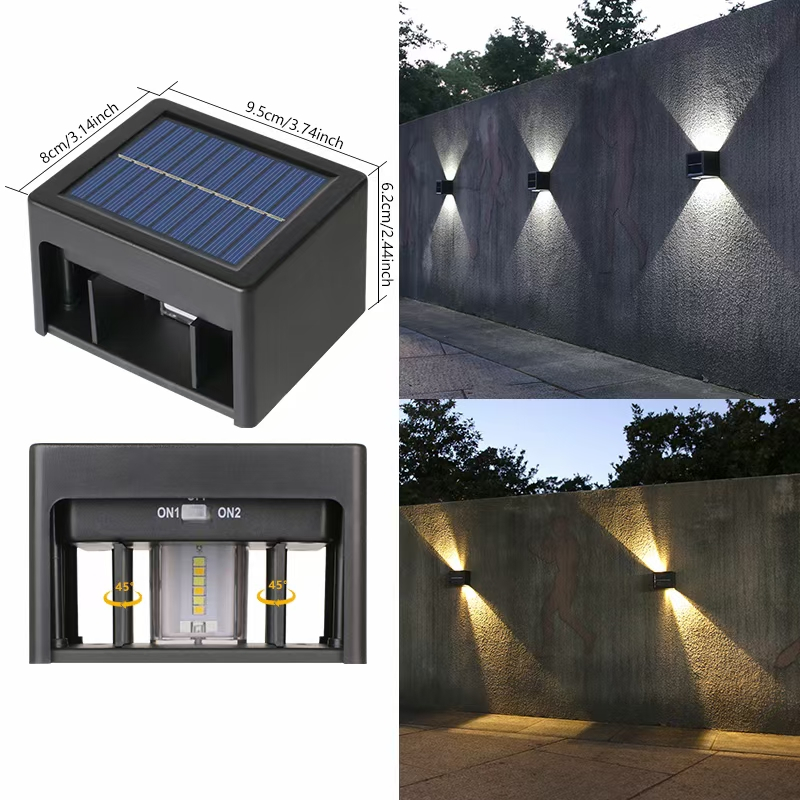 Lampe solaire à angle réglable applique murale led applique murale led applique murale led lampes solaires extérieures lampes solaires extérieures led lumière solaire