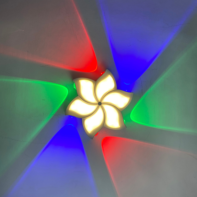 Nouveau Style moderne mur LED lampe 10W 12W étanche fleur de Lotus lampes murales extérieures pour jardin maison décorative mur LED lumière