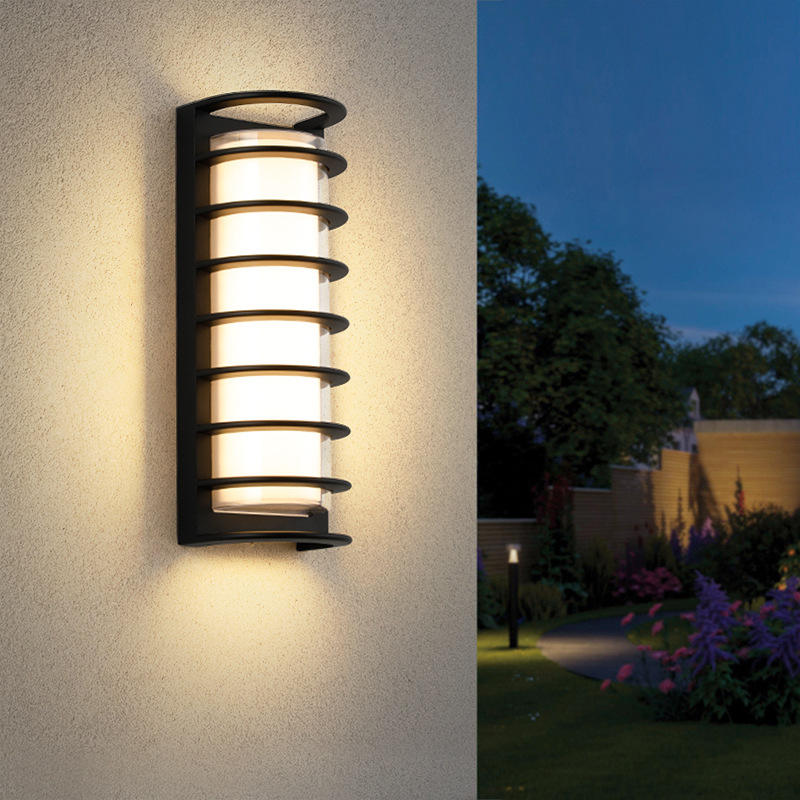 Carré rond extérieur acrylique LED applique murale Villa cour extérieur applique escalier allée couloir lampe balcon appliques