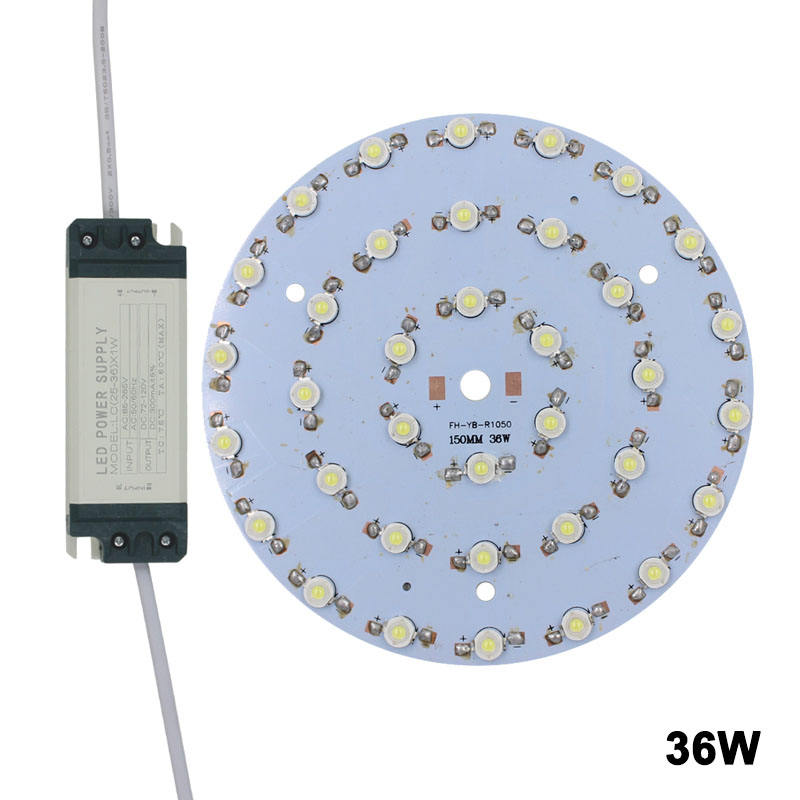 24W LED ampoule spot lumière Star panneau de carte à puce haute puissance LED pilote d'alimentation de coque en plastique