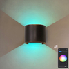 Nordique moderne 12W applique étanche Ip65 Led aluminium extérieur haut vers le bas applique murale pour jardin hôtel lumineux mural