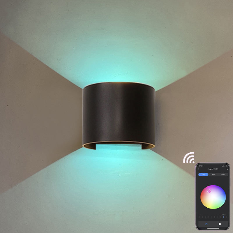 Nordique moderne 12W applique étanche Ip65 Led aluminium extérieur haut vers le bas applique murale pour jardin hôtel lumineux mural