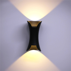 6W 10W Applique murale étanche à la taille de petite taille décorative led veilleuse extérieure moderne.