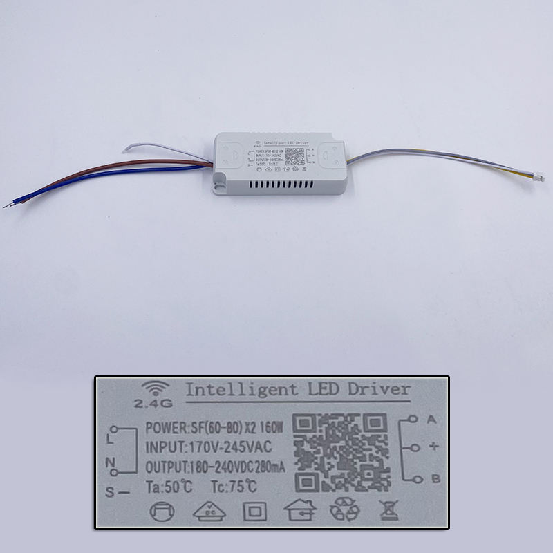 2 Voies 48-160W 2.4g LED Pilote Lampe Pilote Trois Température De Couleur Drive LED Transformateurs D'éclairage Haute Qualité Sécuritaire 2.4G Pilote Alimentation Pilote Adaptateur LED