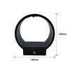 5W AC85-265V Indoor Circle Wall Light RGB avec contrôleur pour la décoration intérieure Brighten Lights