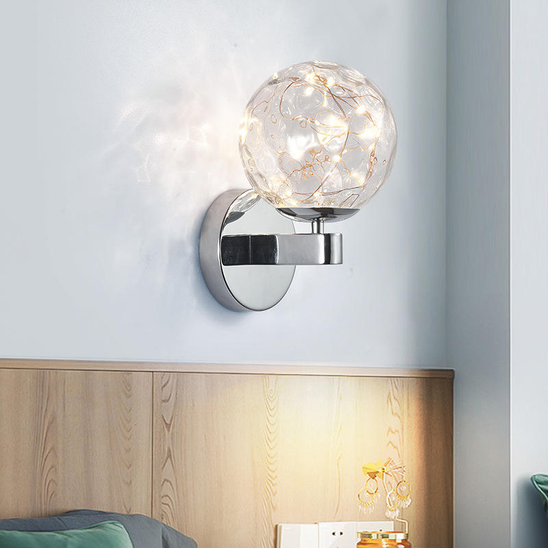 Nordic light Led Wall Lamp Gold Wall Light Spot mur usine gypsophile personnalité salon fond moderne minimaliste chambre chevet or applique murale