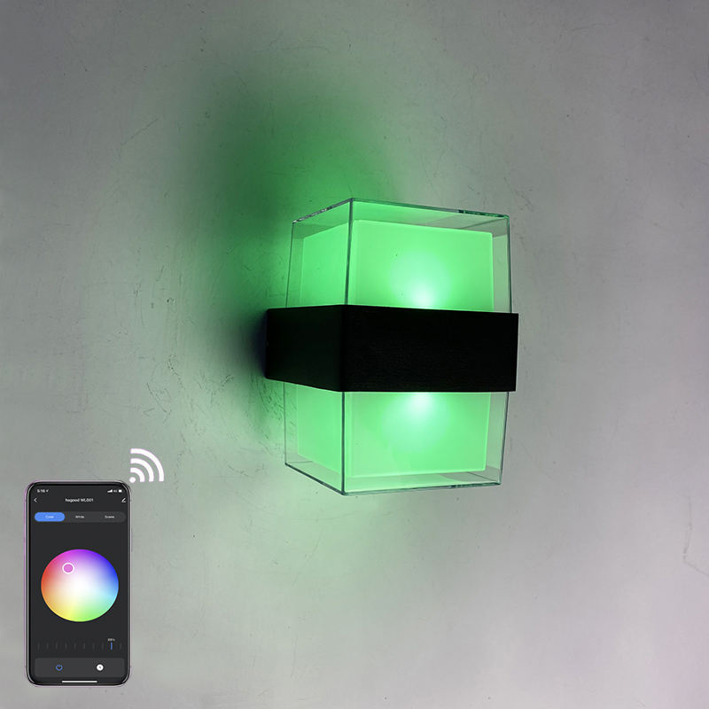 Tuya Smart WiFi mur LED lampe 15W RGBW extérieur intérieur APP étanche applique Dimmable jardin lumière fonctionne avec Alexa Google Alice