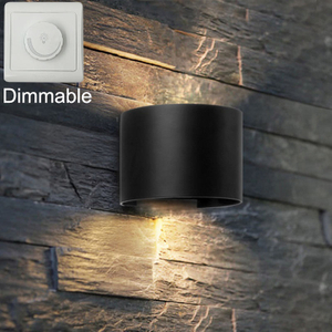 Hagood nouvelle applique murale étanche demi-cercle 6W applique murale LED éclairage extérieur étanche IP65 Angle d'éclairage réglable