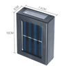 Veilleuse solaire extérieur jardin mur étanche lumière 2LED haut et bas éclairage extérieur décoratif jardin terrasse balcon