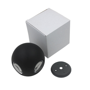 Boule ronde 6W 12W Highbright Escalier antirouille Résidentiel Deco Preuve de l'eau IP65 Applique murale LED en aluminium de haute qualité