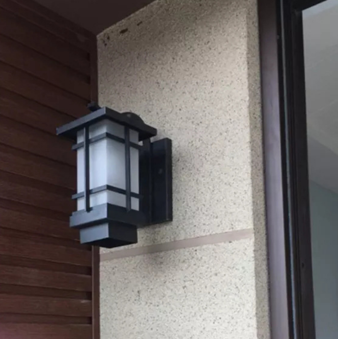 Nouvelle applique extérieure chinoise simple moderne créatif cour lampe couloir étanche mur extérieur balcon applique fabrication