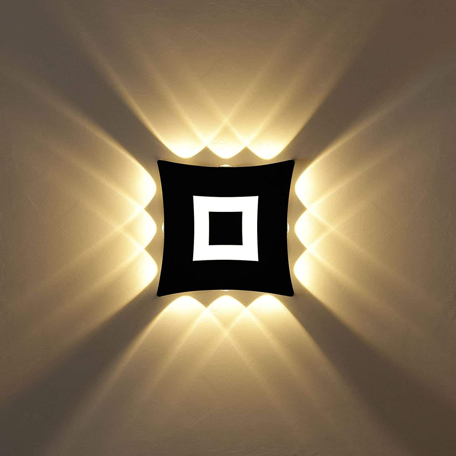 Applique murale moderne Cube Led applique murale étanche IP65 applique murale intérieure 110V 220V pour salle de bain éclairage extérieur 4W 6W 8W