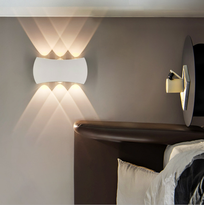 LED extérieur Double tête haut et bas lumière Arc applique murale allée escalier couloir balcon extérieur étanche applique murale