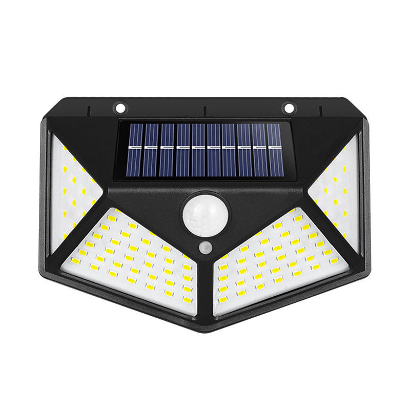 100 LED appliques murales solaires lampe solaire extérieure PIR capteur de mouvement solaire lumière du soleil réverbère pour lumière de jardin