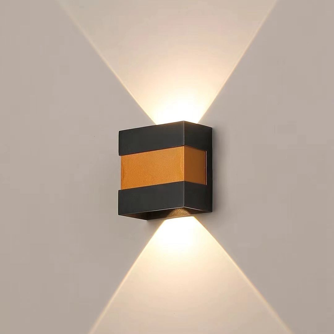 Décor à la maison 6W 12W LED applique murale intérieur extérieur étanche en aluminium à deux têtes applique pour jardin porche chambre escaliers lumières
