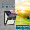 LED solaire intelligente extérieure étanche haut et bas éclairage lumineux décoration de jardin lumières solaires escaliers clôture lampe de lumière du soleil