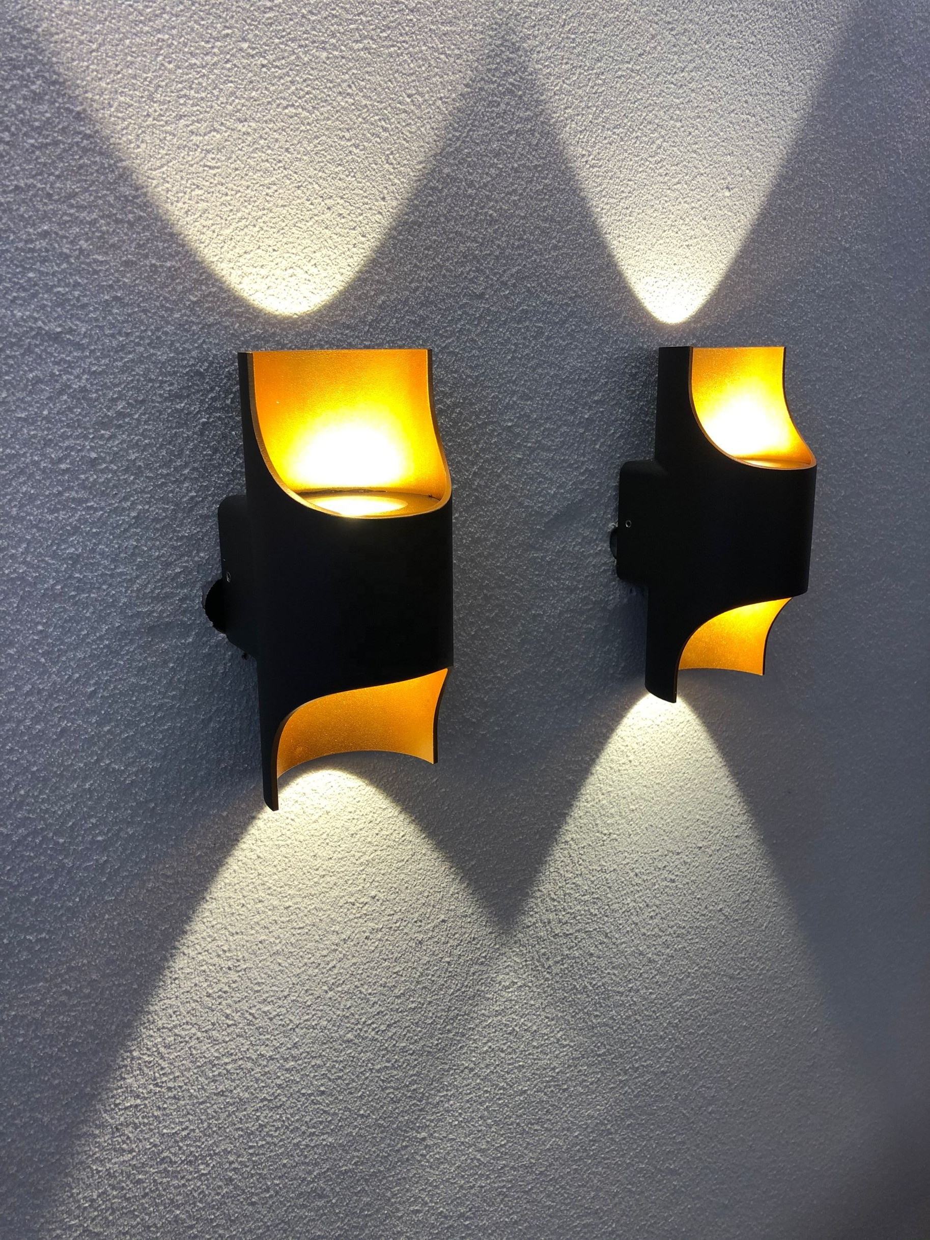 Post-moderne nordique créatif salon fond chambre chevet allée applique bar double tête applique murale industrielle