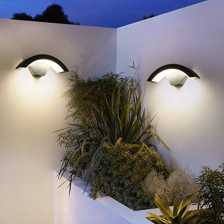 18w moderne capteur led applique extérieure étanche porte d'entrée jardin porche applique murale moderne intérieur éclairage mural capteur de lumière