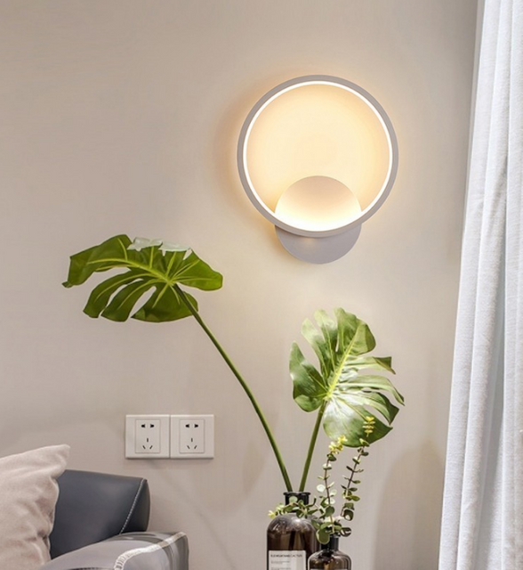LED nordique salon chambre chevet applique porche allée restaurant cage d'escalier balcon applique salon de beauté lampes