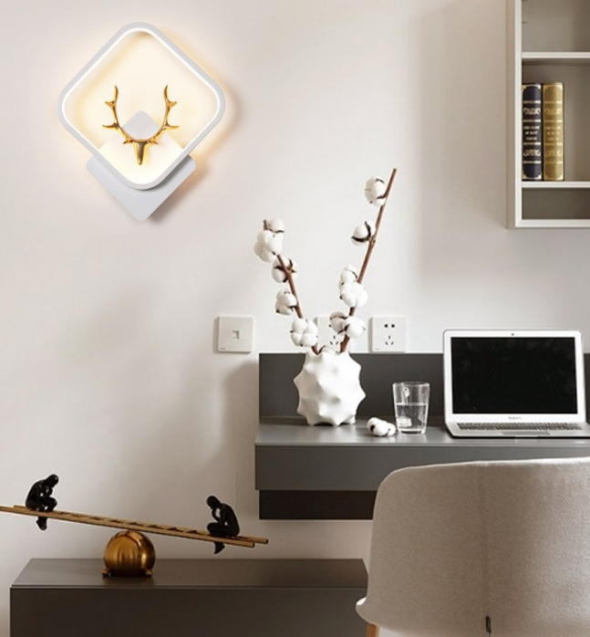 LED nordique salon chambre chevet applique porche allée restaurant cage d'escalier balcon applique salon de beauté lampes