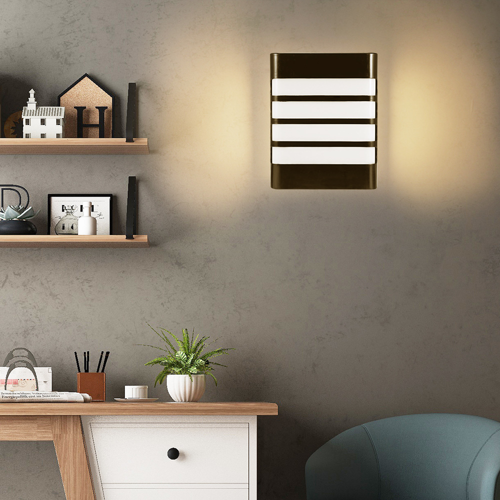 Moderne minimaliste rectangle forme LED appliques style nordique intérieur appliques salon lumières AC85-265V éclairage Simple